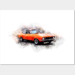 Orange LJ Torana GTR XU-1 Posters and Art